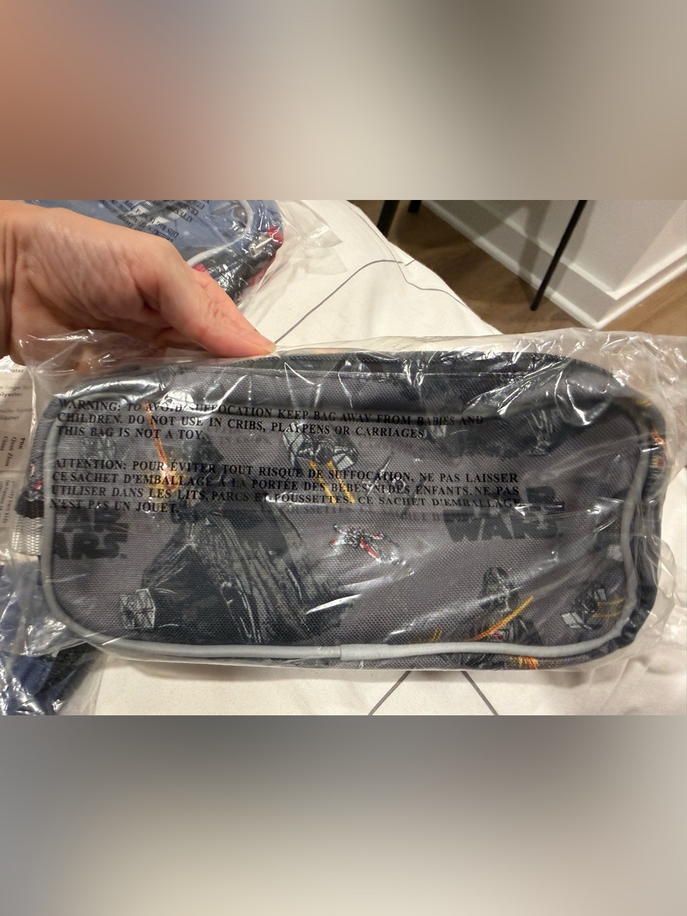 Pottery Barn Kids Star Wars Toiletry Bag Travel pencil Case Blue NWT 2017 PBK